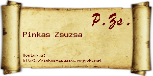 Pinkas Zsuzsa névjegykártya